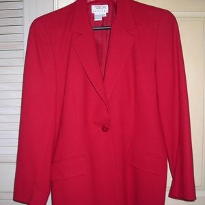 Talbot Red Wool Blazer